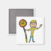 Lollipop Lady Magnet (Vorderseite/Rückseite)