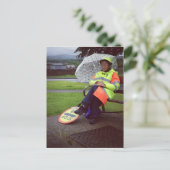 Lollipop Lady Postkarte (Stehend Vorderseite)