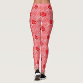 Lollipop-Leggings aus rosa Hahnentrittmuster Leggings (Rückseite)