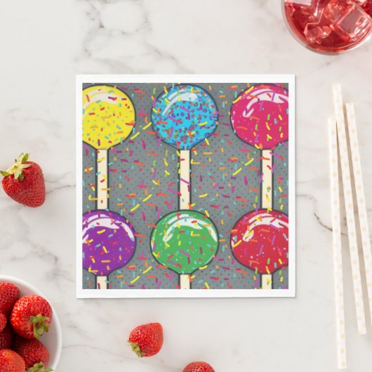 Lollipop-Liebe Serviette (Beispiel)