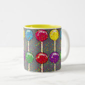 Lollipop-Liebe Zweifarbige Tasse (VorderseiteRechts)