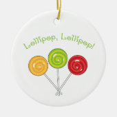 Lollipop Lollipop Keramik Ornament (Vorne)