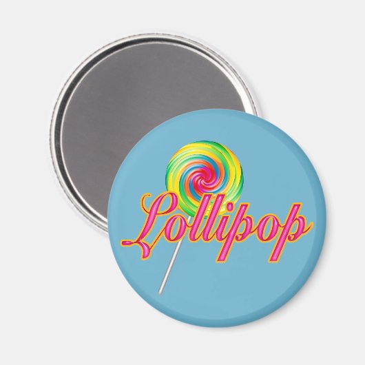 Lollipop Magnet (Vorderseite/Rückseite)