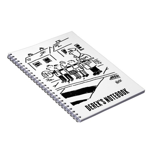 Lollipop Man benutzt Lollipop als Restraining Barr Notizblock (Rechte Seite)