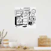 Lollipop Man Enjoys Karaoke Poster (Küche)