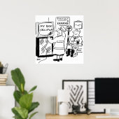 Lollipop Man Enjoys Karaoke Poster (Heimbüro)