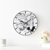 Lollipop Man fischen im Kanal Große Wanduhr (Zuhause)