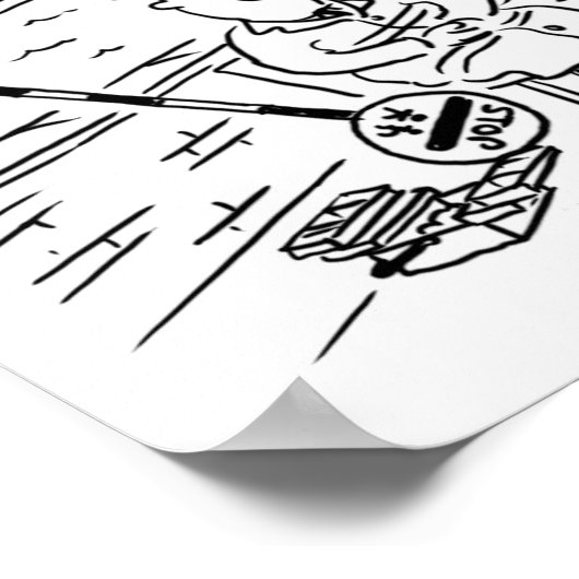 Lollipop Man fischen im Kanal Poster (Ecke)