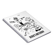 Lollipop Man ist Gartenarbeit Notizblock (Rechte Seite)