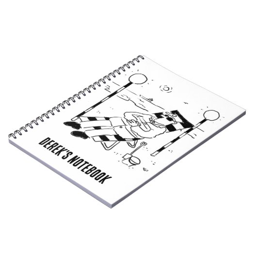 Lollipop Man ist Sonnenbaden. Surreal Notizblock (Linke Seite)