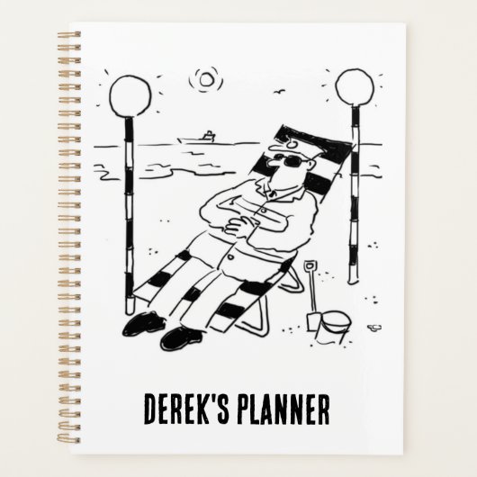 Lollipop Man ist Sonnenbaden. Surreal Planner Planer (Vorderseite)