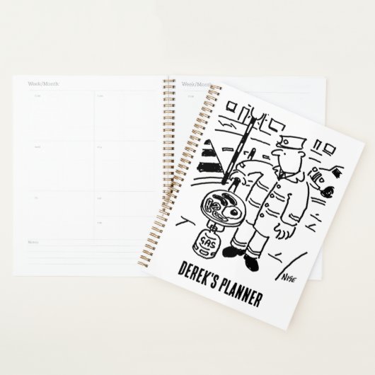 Lollipop Man kocht sein Frühstück. Funny Planer (Anzeige)