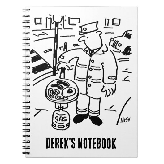 Lollipop Man kocht sein Frühstück Notizblock (Vorderseite)