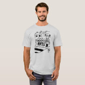 Lollipop Man Kontrollen Schoolchildren mit Lollipo T-Shirt (Vorne ganz)