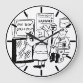 Lollipop Man & Lollipop Lady Karaoke Große Wanduhr (Vorderseite)
