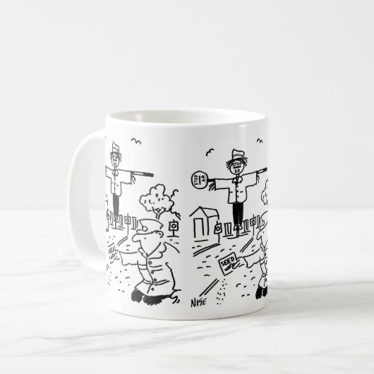 Lollipop Man nutzt Lollipops um Scarecrow zu mache Kaffeetasse (Vorderseite Links)