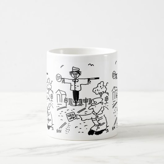 Lollipop Man nutzt Lollipops um Scarecrow zu mache Kaffeetasse (Mittel)