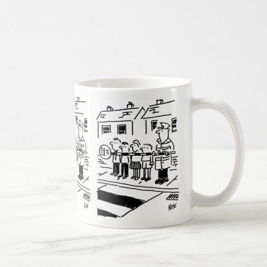 Lollipop Man nutzt seinen Lollipop als Barrier Kaffeetasse (Rechts)