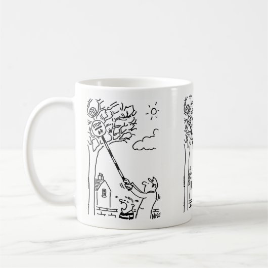 Lollipop Man rettet den Ball vom Baum Kaffeetasse (Links)