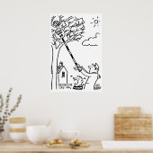 Lollipop Man rettet den Ball vom Baum Poster (Küche)