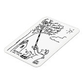 Lollipop Man rettet einen Ball in einem Baum. Funn Magnet (Linke Seite)