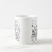 Lollipop Man Ruderboot in Flut mit Lollipop Kaffeetasse (Mittel)