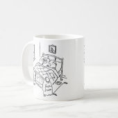 Lollipop Man schläft mit seinem Lollipop Kaffeetasse (Vorderseite Links)