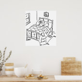 Lollipop Man schläft mit seinem Lollipop Poster (Küche)