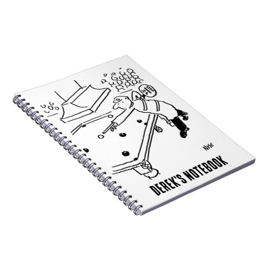 Lollipop Man spielt Snooker Notizblock (Rechte Seite)