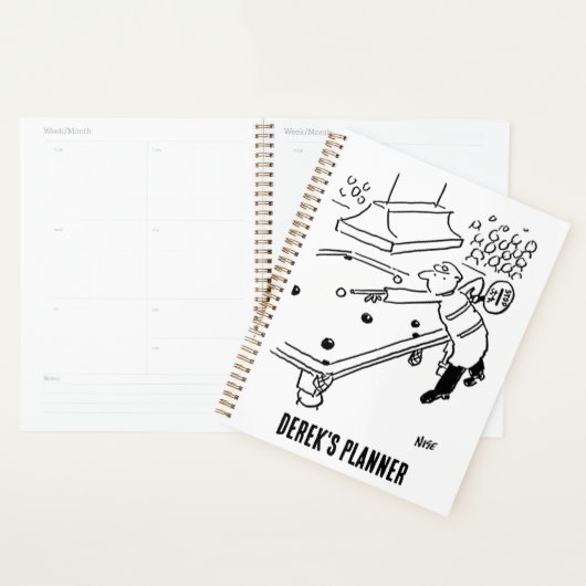 Lollipop Man spielt Snooker Planner Planer (Anzeige)