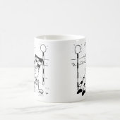Lollipop Man Sunbaden in einer surrealen Illustrat Kaffeetasse (Mittel)