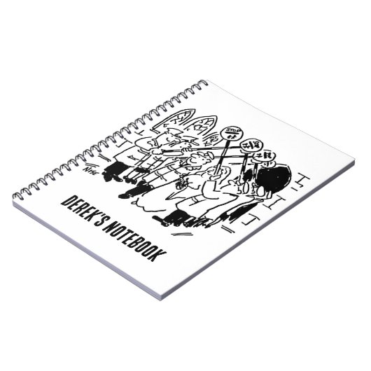 Lollipop Man wird mit Ehrenwache verheiratet Notizblock (Linke Seite)