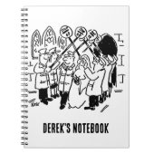 Lollipop Man wird mit Ehrenwache verheiratet Notizblock (Vorderseite)