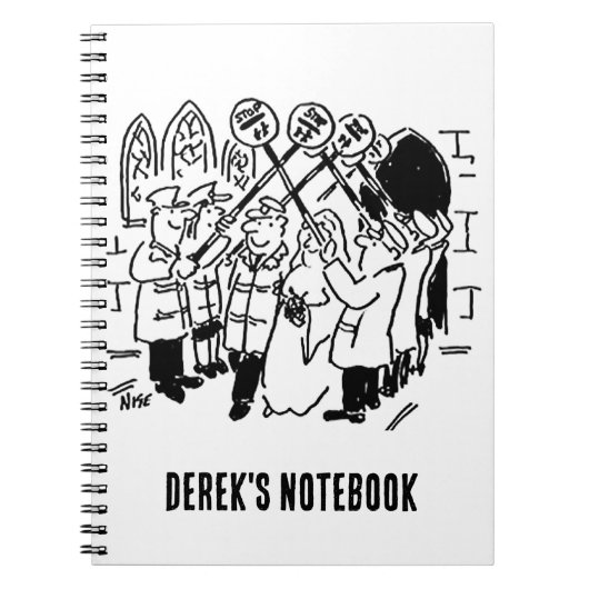 Lollipop Man wird mit Ehrenwache verheiratet Notizblock (Vorderseite)