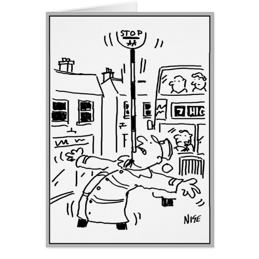 Lollipop Man zeigt ab (Vorne)