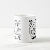 Lollipop Men spielen Tennis mit Lollipops Kaffeetasse (Mittel)