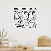 Lollipop Men spielen Tennis Poster (Küche)