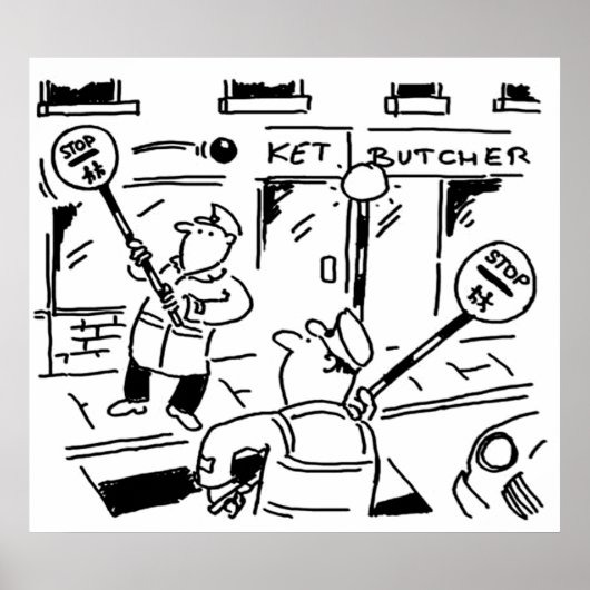 Lollipop Men spielen Tennis Poster (Vorne)