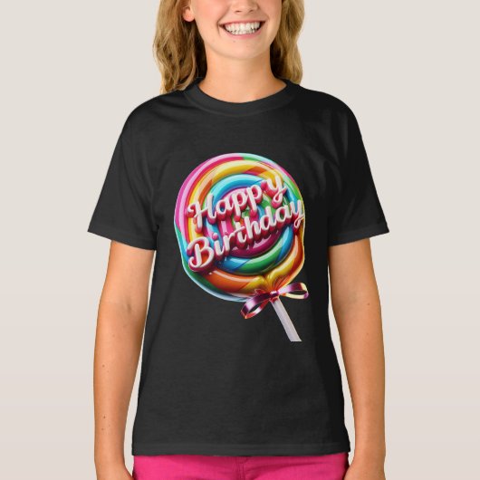 Lollipop mit einem Shiny Bow T-Shirt (Vorderseite)
