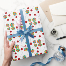 Lollipop-Muster Geschenkpapier