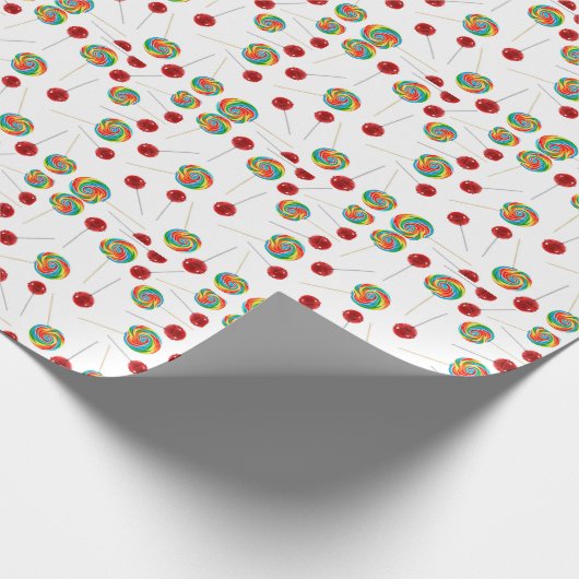 Lollipop-Muster Geschenkpapier (Ecke)