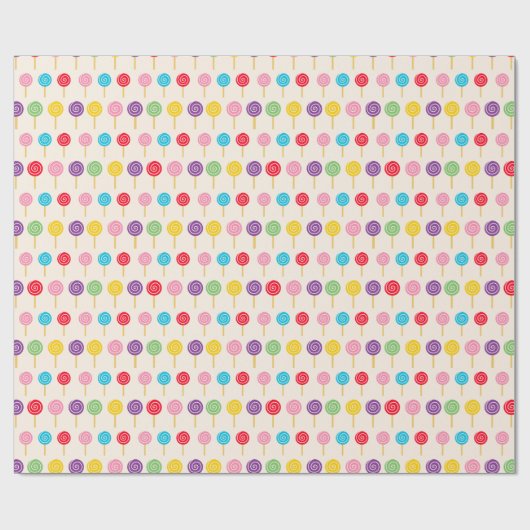 Lollipop-Muster Geschenkpapier (Flach)