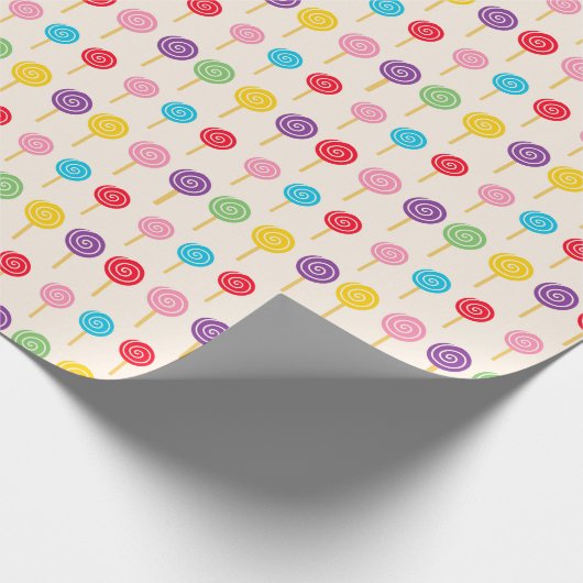 Lollipop-Muster Geschenkpapier (Ecke)