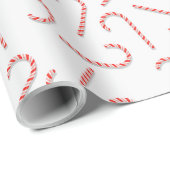 Lollipop-Muster mit Candy Canes Weihnachtszeit Geschenkpapier (Rolleneckpunkt)