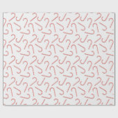 Lollipop-Muster mit Candy Canes Weihnachtszeit Geschenkpapier (Flach)