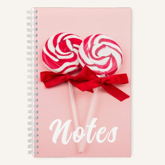 Lollipop Niedlich Pink Notizblock (Vorderseite)