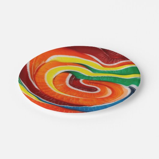 Lollipop Paper-Teller Pappteller (Schrägansicht)
