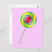 Lollipop Postkarte (Vorne/Hinten)