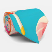 Lollipop Rainbow Personalisiertes Muster Krawatte (Gerollt)