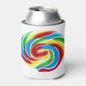 Lollipop Rainbow Swirl Dosenkühler (Kanne Vorderseite)